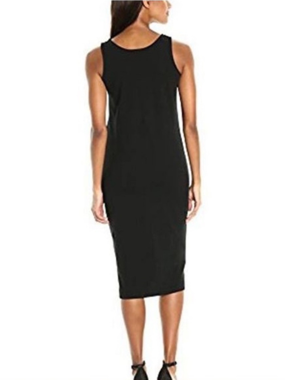 Philosophy Scoop Neck Sleeveless Midi Tank Dress. Black. Medium. - Picture 2 of 9